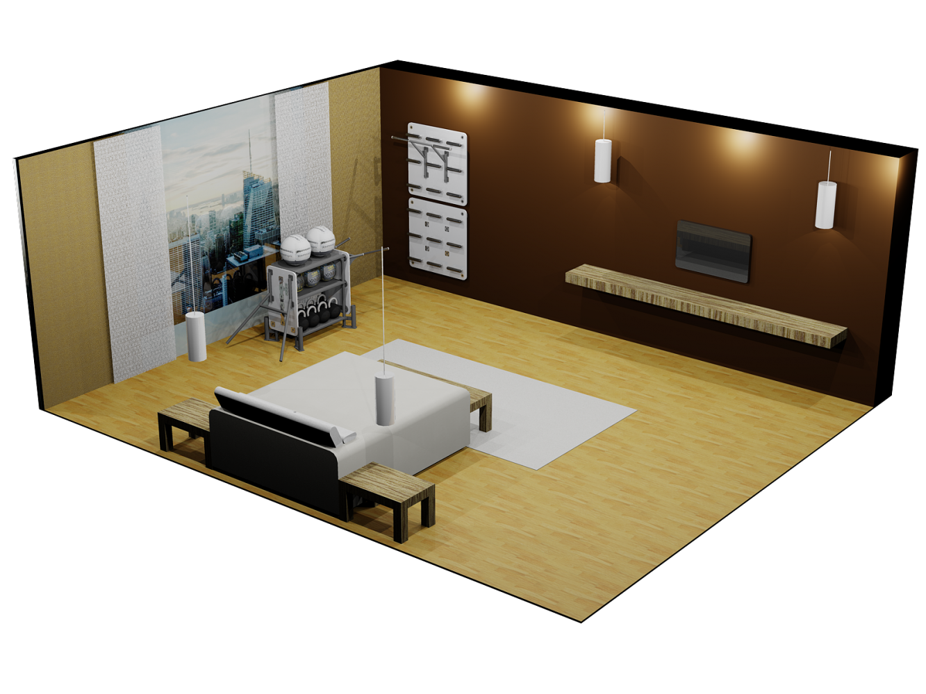 Área de 4 m²